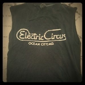 Electric circus cut sleeve tank